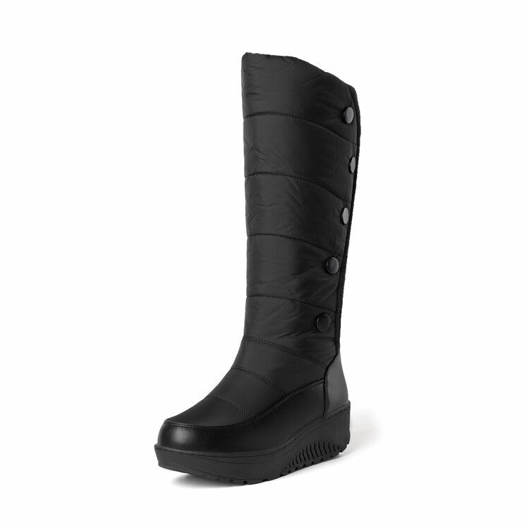 Plus Size Knee-Length Winter Down Snow Boots for Women