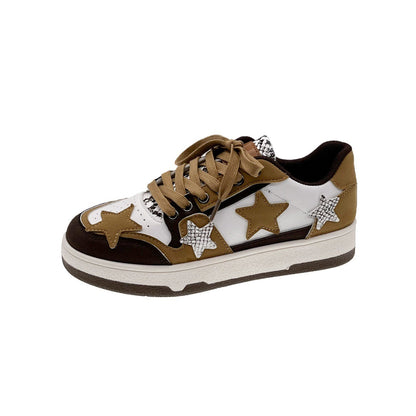 Artistic Casual Star Pattern Sneakers for Spring and Autumn