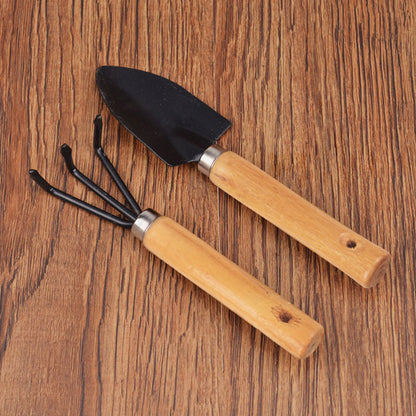 Mini Home Gardening Tool Set including Small Shovel and Rake