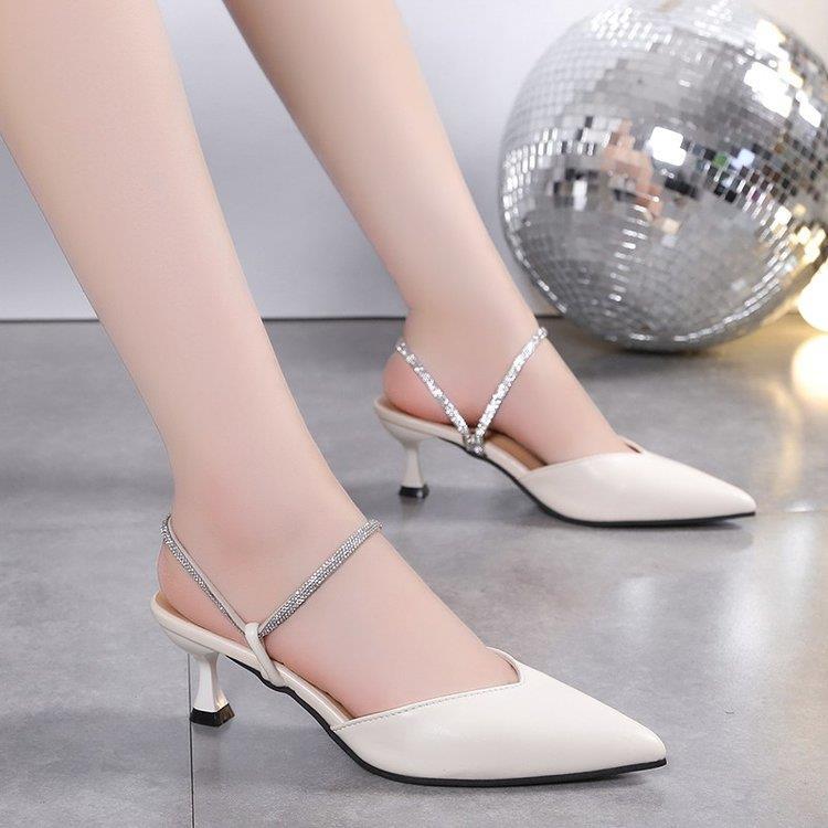 Women's Pointed Toe Closed Toe Half Slippers