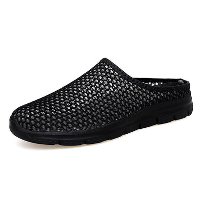 Couple Style Breathable Mesh Surface Soft-Soled Slip-On Shoes