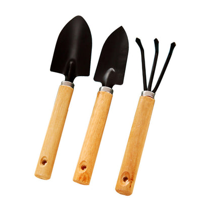 Mini Home Gardening Tool Set including Small Shovel and Rake