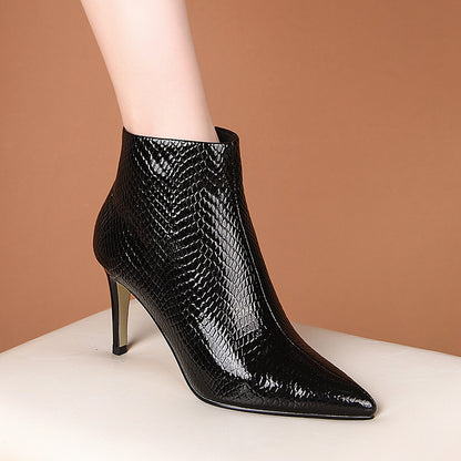 Versatile Fashion High-Heeled Women's Boots