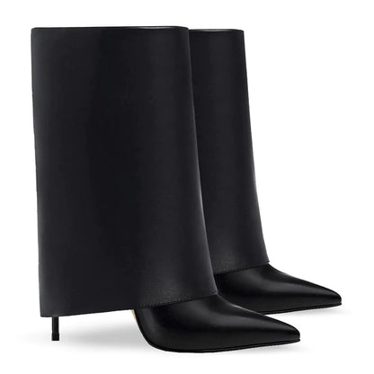 Short Leg Pants Boots For Women's Fashionable Pointed Thin High Heels