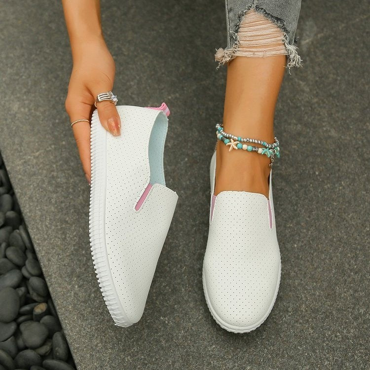 Fashionable Hollowed-Out Casual Flat Shoes for Women