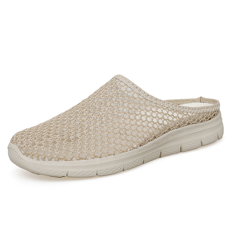 Couple Style Breathable Mesh Surface Soft-Soled Slip-On Shoes