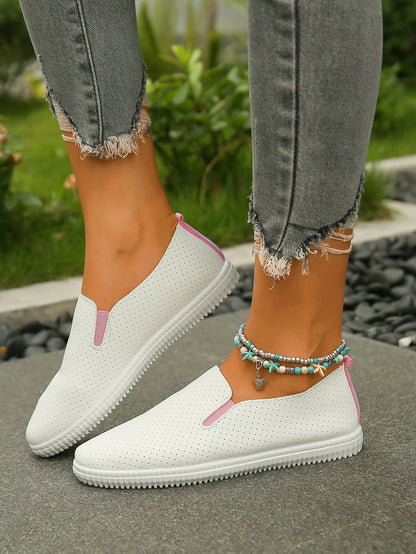 Fashionable Hollowed-Out Casual Flat Shoes for Women