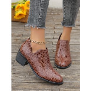 European and American Style Ankle Boots with Back Zipper