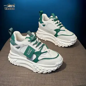 Spring Platform Casual Sports Shoes - Small White Sneakers