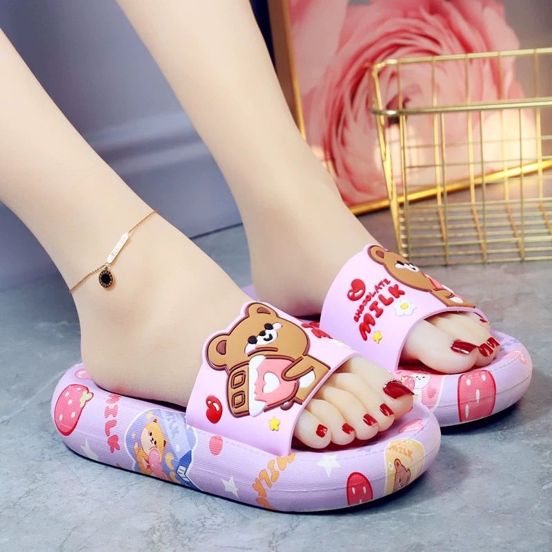 Cartoon Thick Non-slip Soft Bottom Indoor Flip-Flops