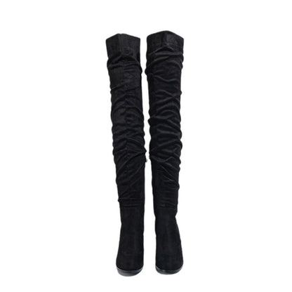 Women's Over-the-Knee High-Heeled Elastic Boots