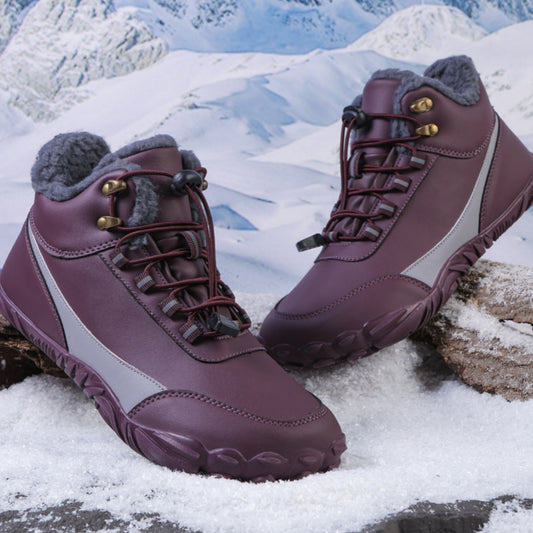 Non-slip Warm Fleece-lined Five-finger Snow Boots - Outdoor Leisure Sports Camping Hiking Shoes