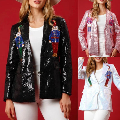 Loose INS Sequin Women's Suit