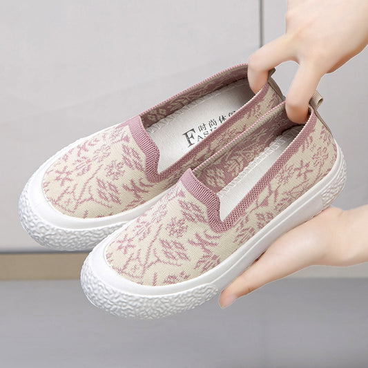 Summer Mesh Breathable Slip-On Loafer Pumps