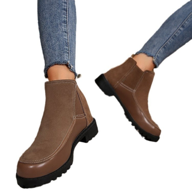 Women's Platform Ankle Boots Short Martin Boots