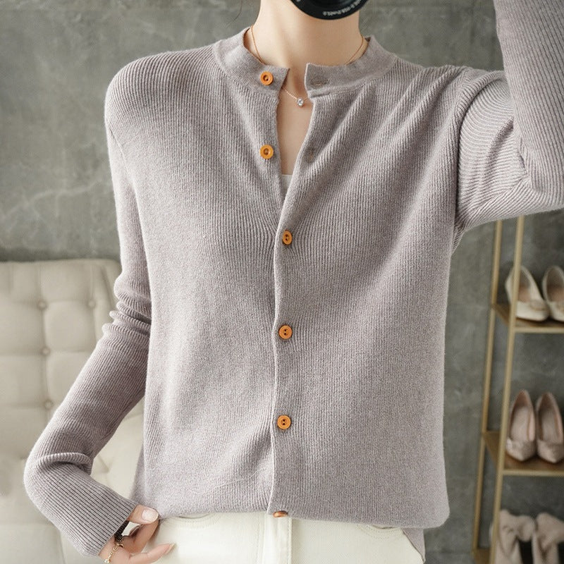 Round Neck Loose Knit Sweater Sweater Short Bottoming Shirt