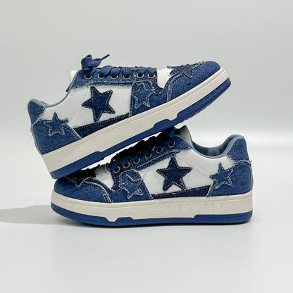 Artistic Casual Star Pattern Sneakers for Spring and Autumn