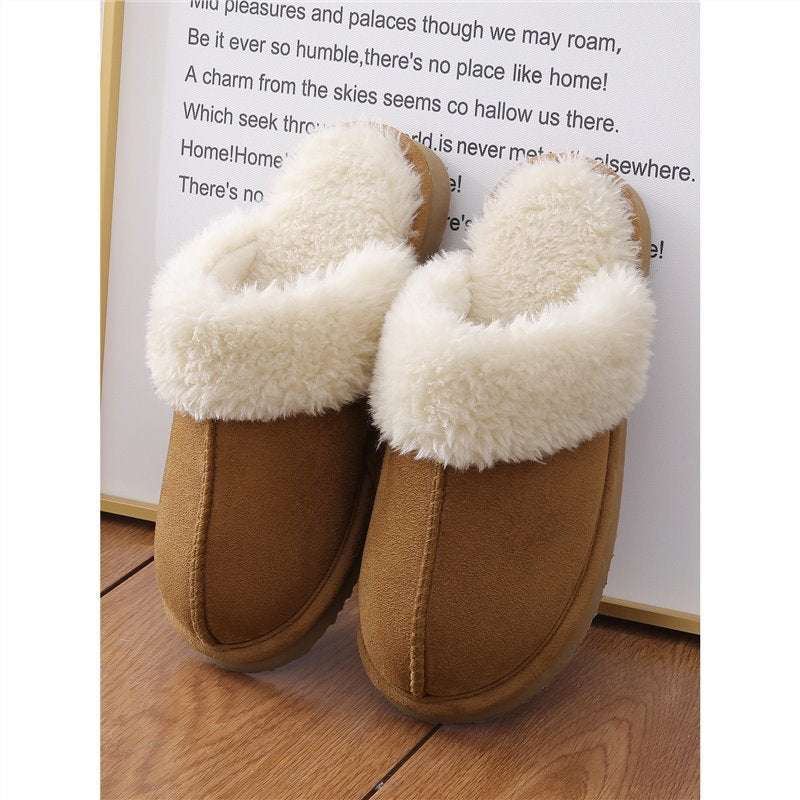 Warm Home Indoor Platform Non-slip Plush Slippers