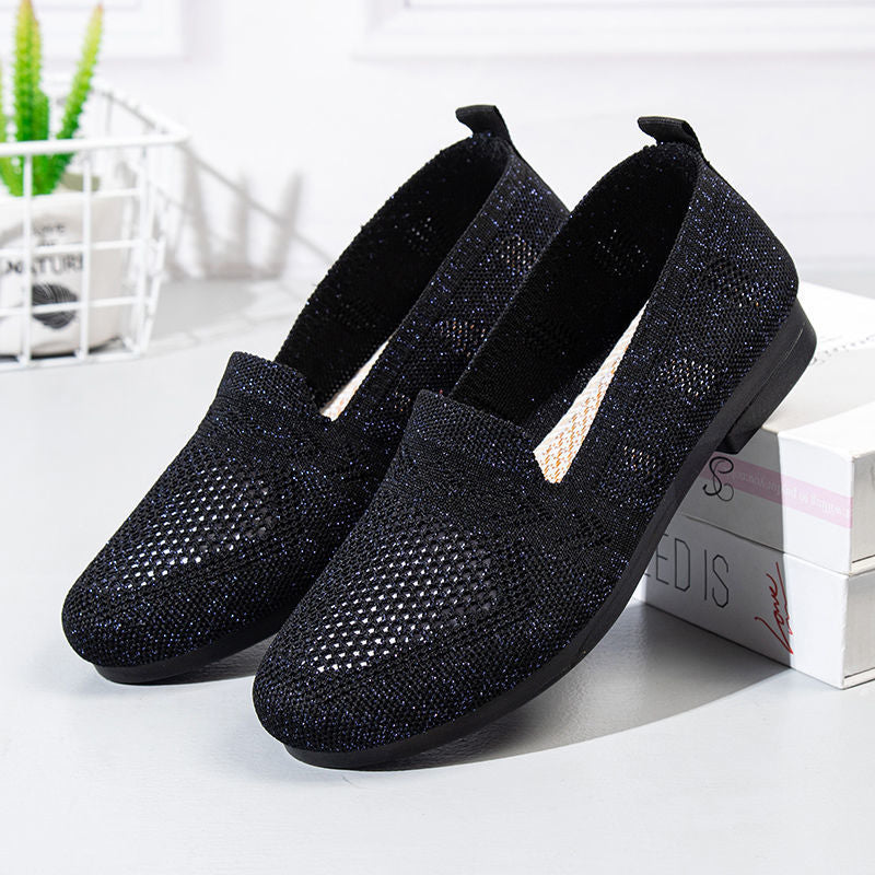 Stylish Women's Mesh Hollow Out Cloth Shoes