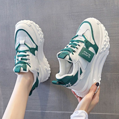 Spring Platform Casual Sports Shoes - Small White Sneakers