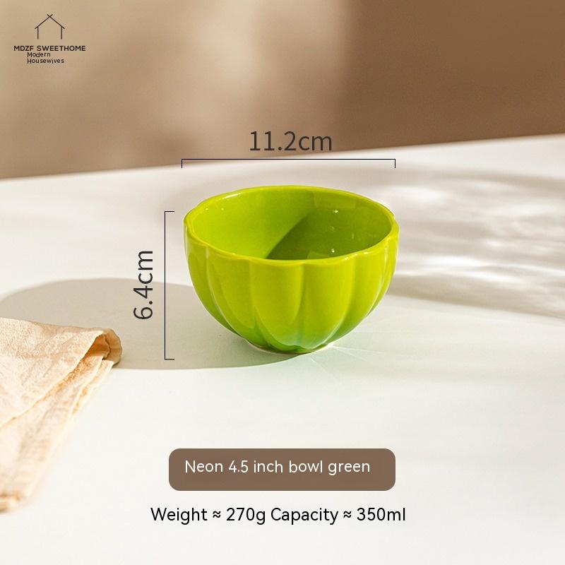 Colorful Gradient Dopa Ceramic Bowl Plate – Stylish Tableware for Household Use