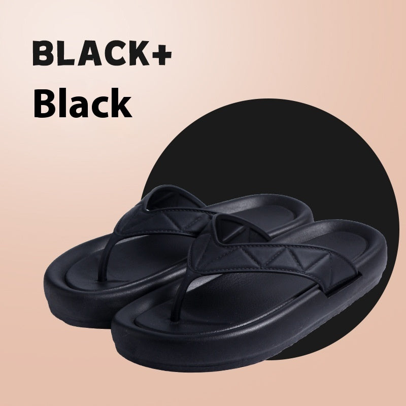 Women's Outdoor Fashion Thick Bottom Non-Slip Flip Flops – New Home and Couples Slippers