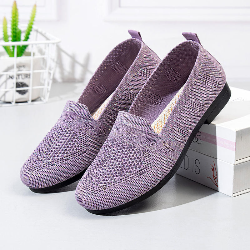 Stylish Women's Mesh Hollow Out Cloth Shoes