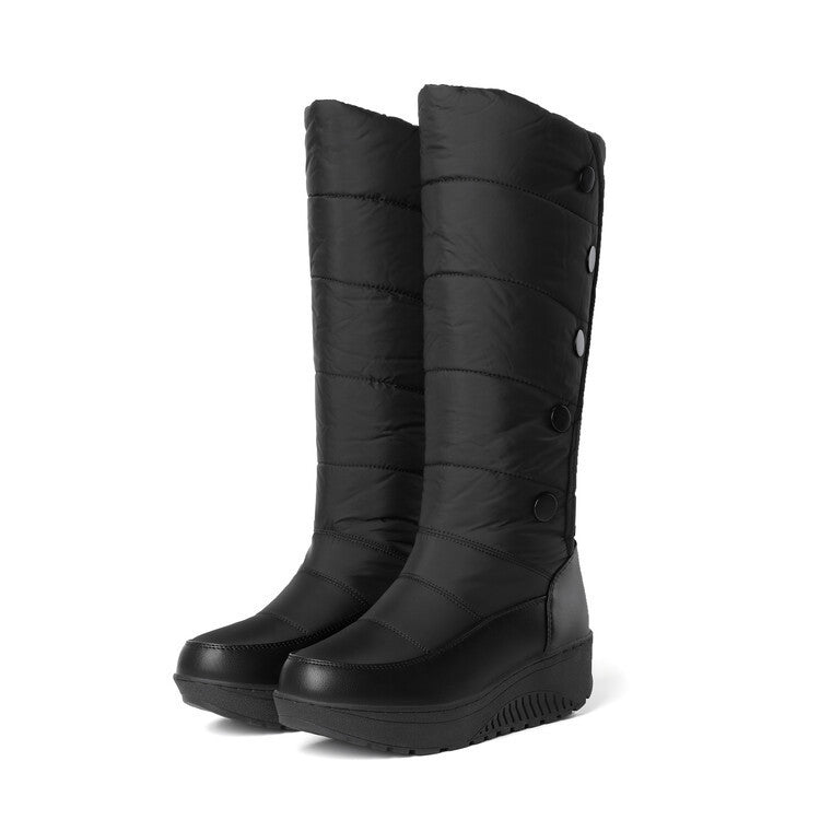 Plus Size Knee-Length Winter Down Snow Boots for Women