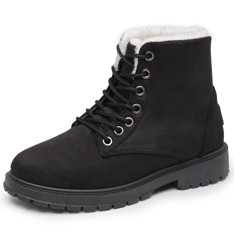 Fleece-Lined Thickened Snow Boots – Winter Warm and Non-Slip