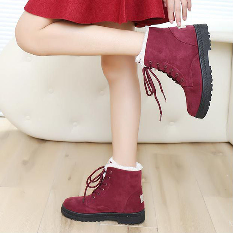 Warm Plush Winter Snow Boots: Ankle Boots for Women's Shoes