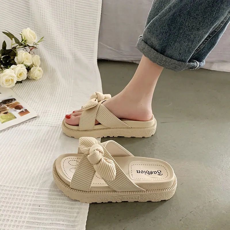 Fashion Student Thick Bottom Roman Flat Shoes