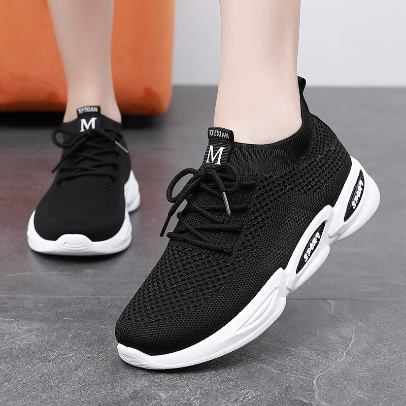 Women's Breathable Running Shoes Fly Weave Leisure Sports