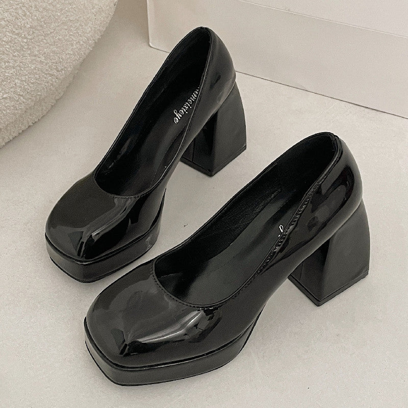 Square Toe Sandals With Shallow Mouth