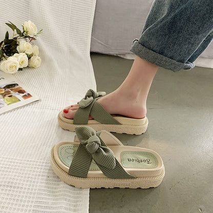 Fashion Student Thick Bottom Roman Flat Shoes