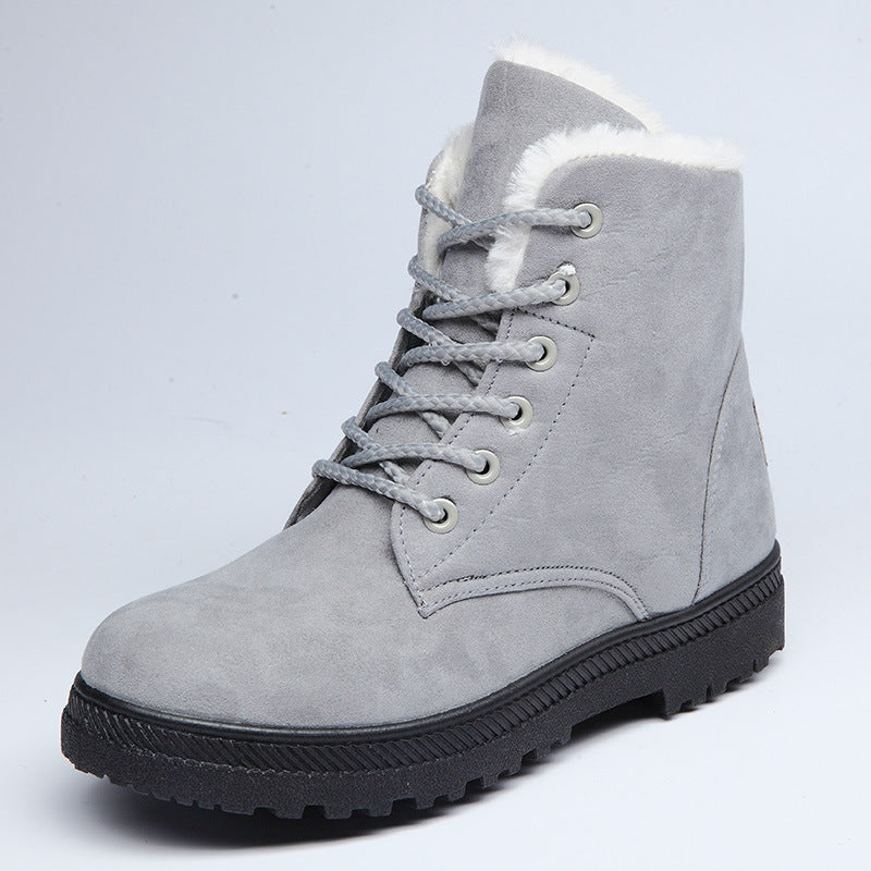 Warm Plush Winter Snow Boots: Ankle Boots for Women's Shoes