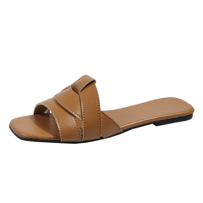 Women's New Solid Color Flat Casual Sandals