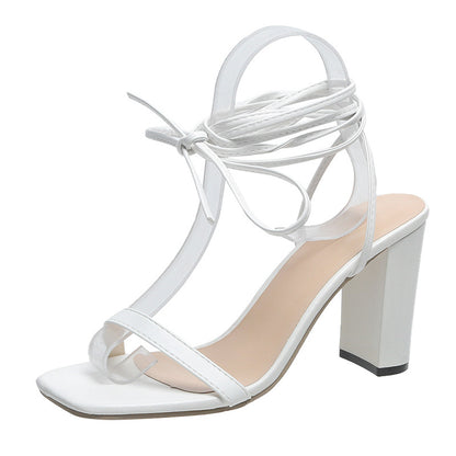 Women's Strap Sandals with Thick Heel