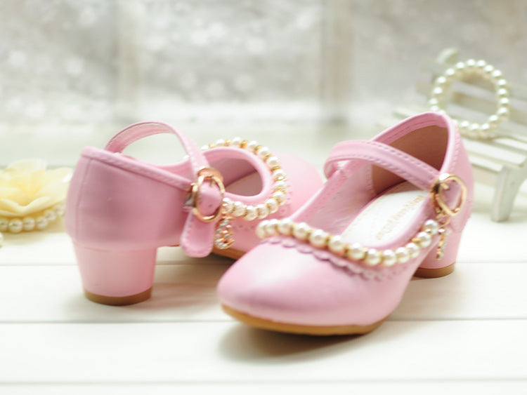 High-heeled Single Shoes Princess Crystal Shoes