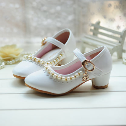 High-heeled Single Shoes Princess Crystal Shoes