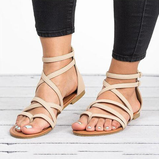 Women's Fashion Simple Cross Strapped Sandals