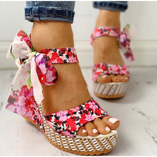 Bohemian high heel sandals