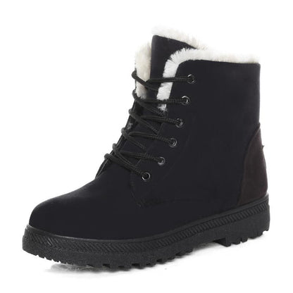 Warm Plush Winter Snow Boots: Ankle Boots for Women's Shoes