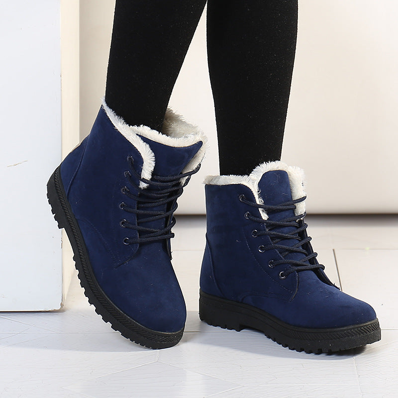 Warm Plush Winter Snow Boots: Ankle Boots for Women's Shoes