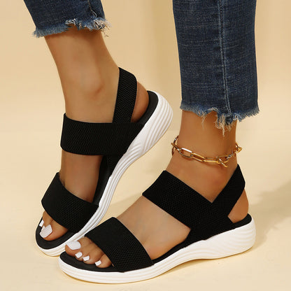 Double-strap Sandals Women Platform Beach Shoes