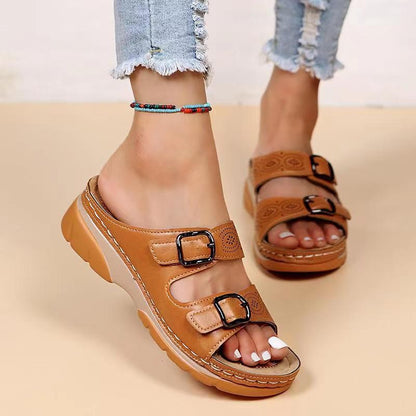 Plus Size Fashion Wedge Sandals for Casual Wear