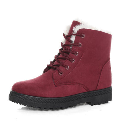 Warm Plush Winter Snow Boots: Ankle Boots for Women's Shoes