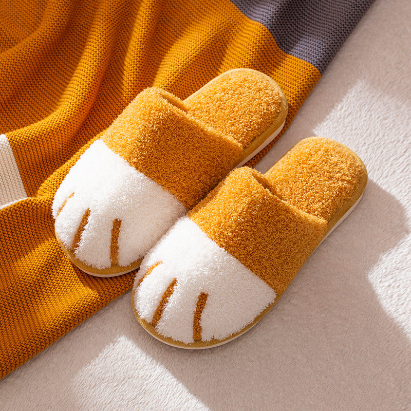 Paw Slippers Autumn Winter Home Shoes Women