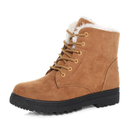 Warm Plush Winter Snow Boots: Ankle Boots for Women's Shoes