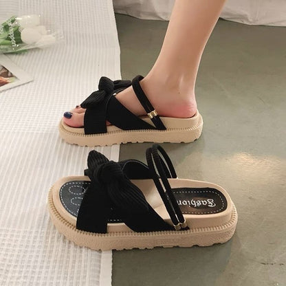 Fashion Student Thick Bottom Roman Flat Shoes