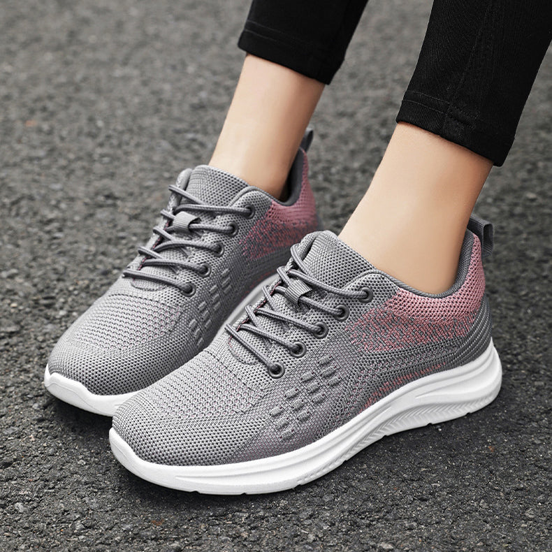 Lace-up Sneakers Women Light Breathable Flats Shoes